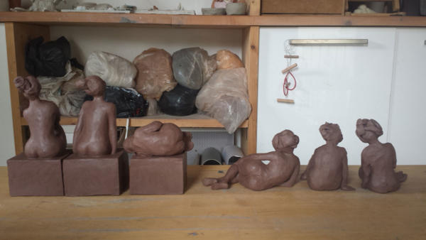 Jade Sculputures - work in progress - Séchage